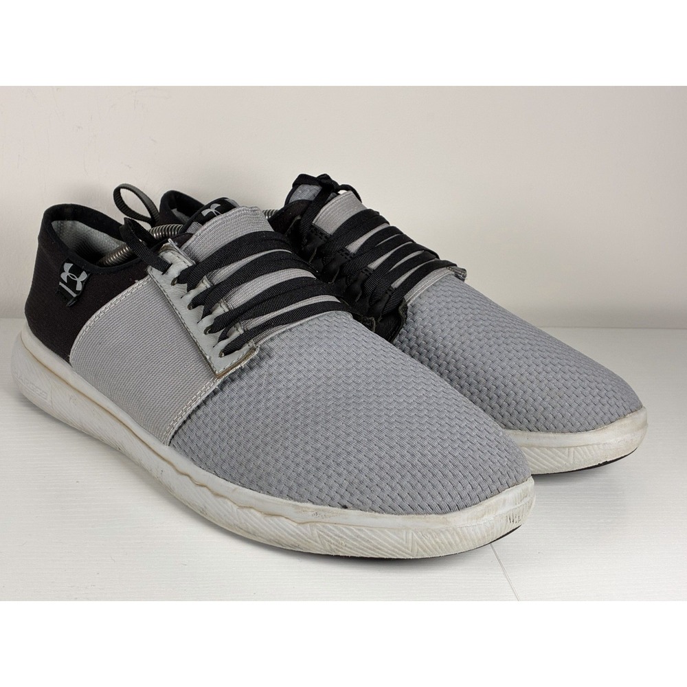 Under Armour Charged 24/7 Mens 12 Gray/Black Running Shoes - 1302497-100